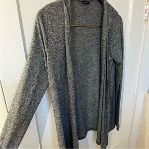Rue21 Gray Lightweight Open Front Cardigan Size S/M Casual Layering Sweater